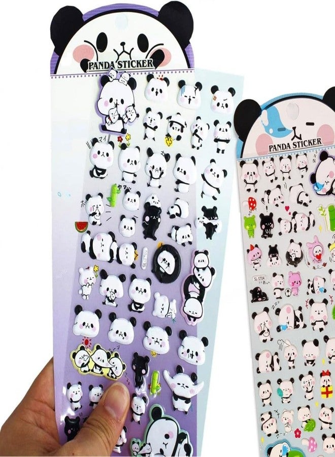 DHAVAL Sticker Collection - Multicolor, Waterproof, Reusable Stickers for All Youth - Perfect for Journals, Diaries, Scrapbooks, and Creative Projects (Anime - Pack of 2) (Panda - Pack of 4) - Image 5